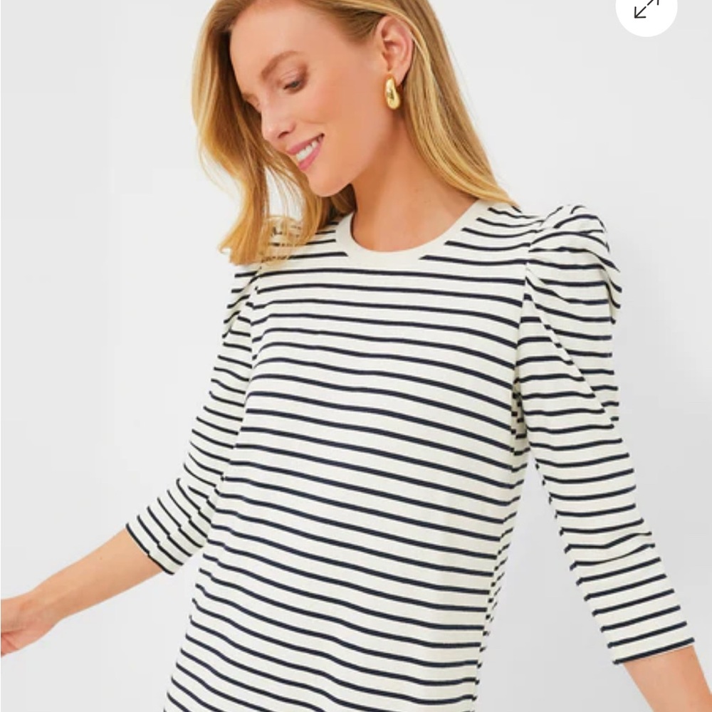 POMANDER PLACE
Navy Stripe Vesty Mini Dress - Picture 3 of 10